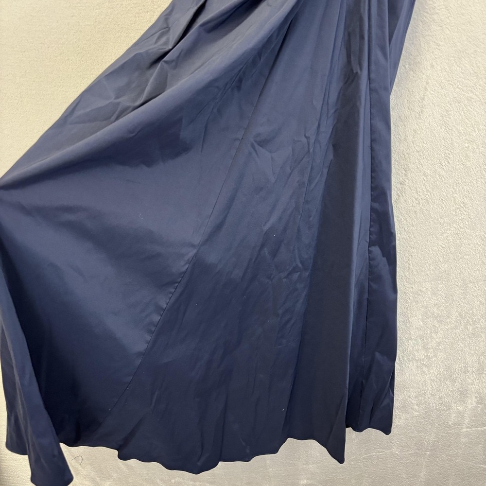 Adrianna Papell‎ Occasions Ruched Formal Dress Womens 6 Navy Blue Maxi Gown - Picture 11 of 14